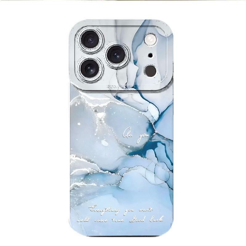 Marble Pattern Drop-Proof Full Coverage Case for iPhone 12/13/14/15/17 Pro Max