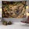 Elephant In Autumn Forest Tapestry, Unique Design Tapestry, Wall Decor for Bedroom,Livingroom, Playroom,Heartwarming Fan Holiday Gifts