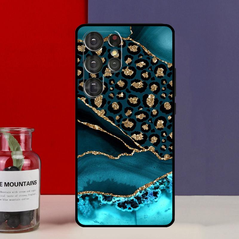 Leopard Print Funda Case For Samsung Galaxy S25 Ultra S9 S10 S20 S21 S22 Plus S23 Ultra S24 FE Phone Cover