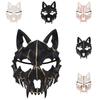Gruselige Tier Halbgesichtsmaske Kostüm Cosplay Zubehör Für Halloween Maskenball Karnevalsparty