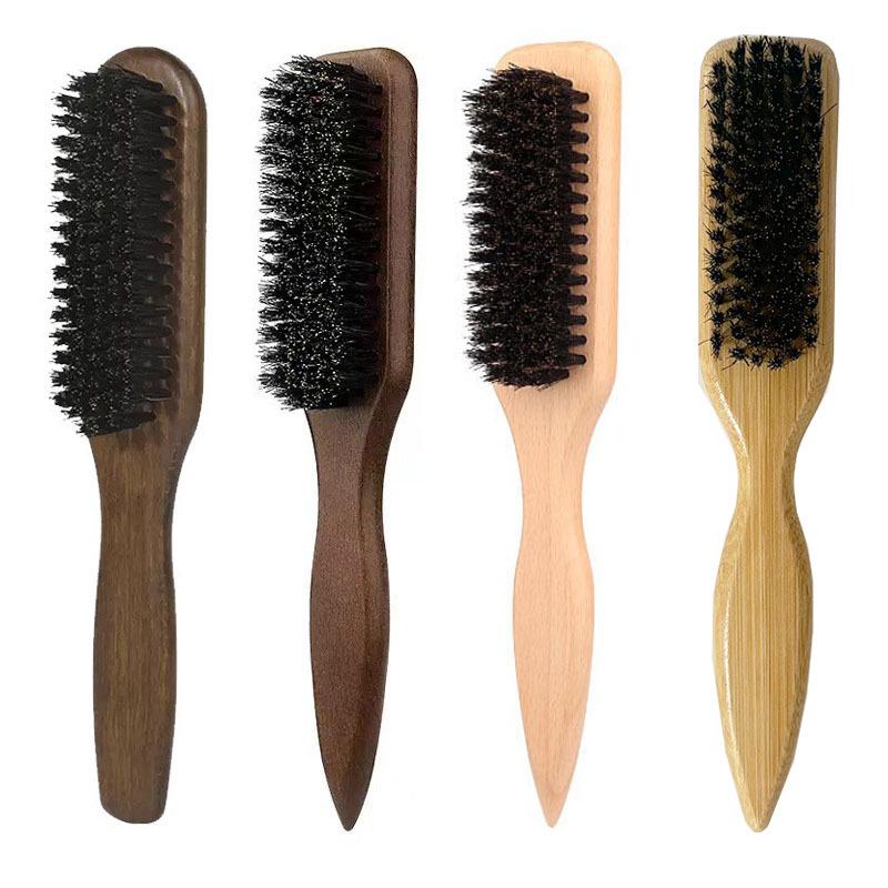 Beard & Hair Grooming Kit: Tail Bristle Brush, Beard Comb, Styling Oil