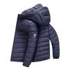 Mens Lightweight Down Jacket Winter Hoodless Zipper Warm Casual Outerwear Young Adults