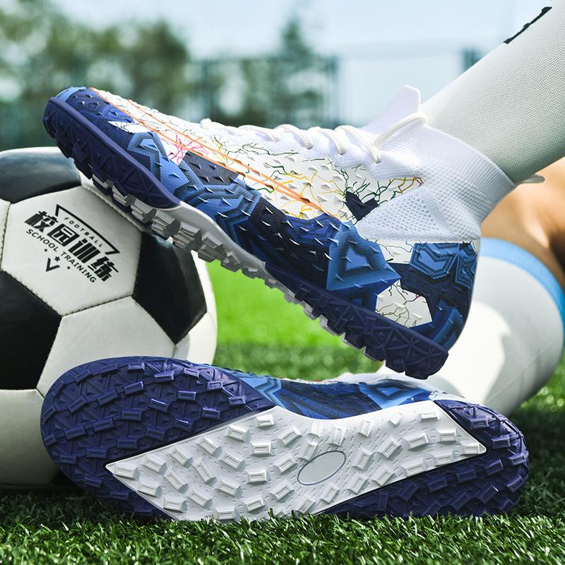 20252025 high-top football shoes male adult adolescent student children outdoor lawn game sports shoes