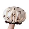 Double-Layer Waterproof Shower Cap for Women & Kids - Anti-Wet & Anti-Oil Smoke Hair Protection Mask 2025.