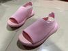 2021 Summer New Women's Mesh Knit Fishmouth Sandals with Thick Sole, Plus Size, Slip-On