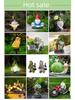 Solar Garden Gnome Resin Ornament for Outdoor Decoration