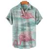 Men's casual shirt plant printed summer clothing Hawaiian short sleeved 2026 medieval vintage beach vacation top