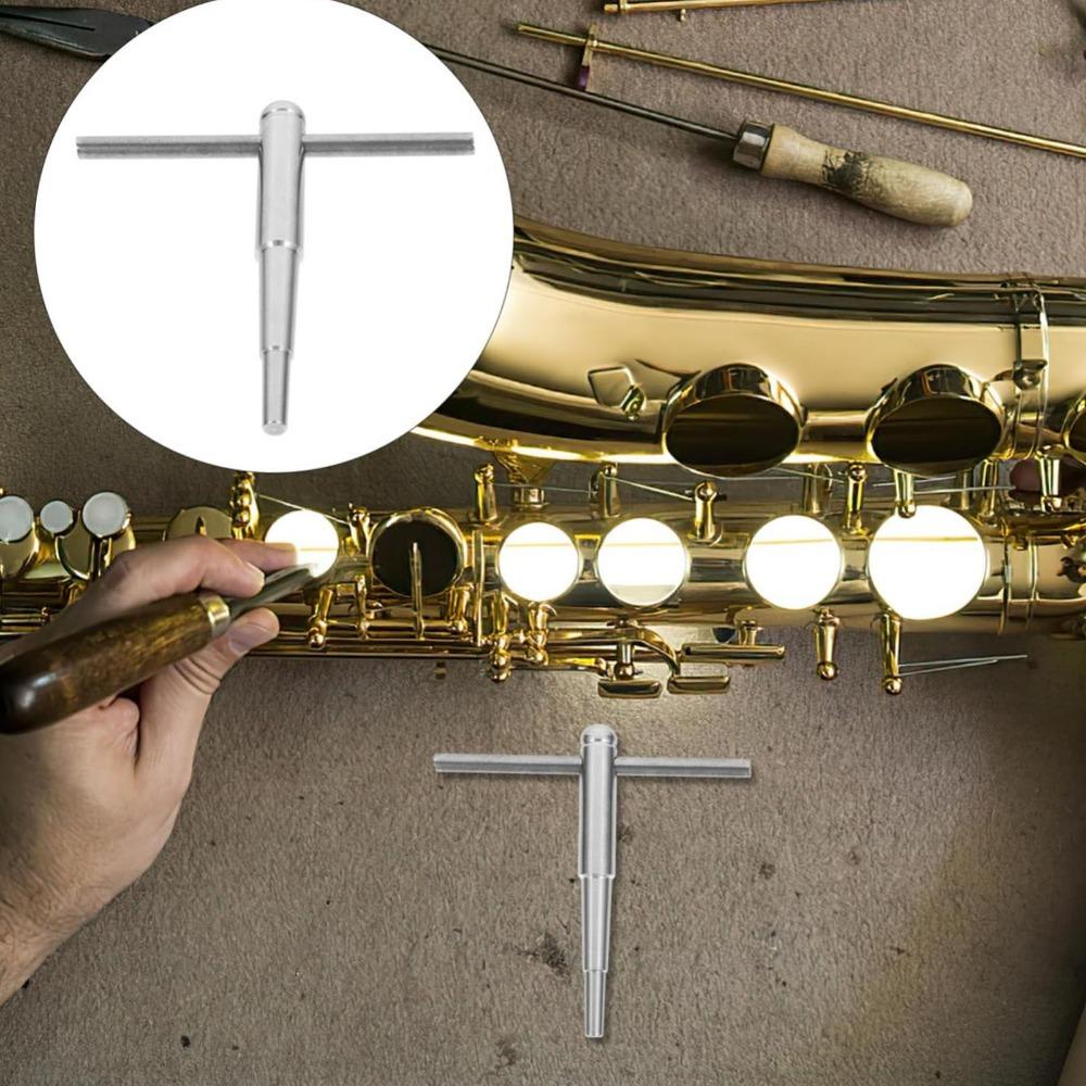 2PCS Metal Material Trumpet Wrench Silver Wind Instrument Repair Tool  For Trumpet