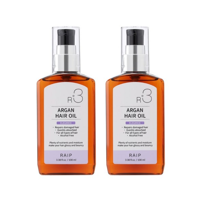 RAIP R3 Argan Hair Oil Elegance 100ml*2Pcs/4Pcs 2Pcs