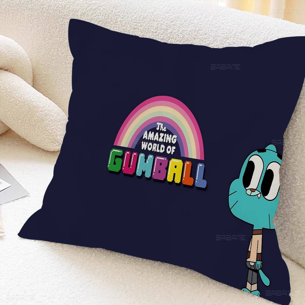 Amazing World of Gumball Personalized Pillow Dust Cover Bedroom Kids Party Decoration Pillowcase Birthday Children Gift
