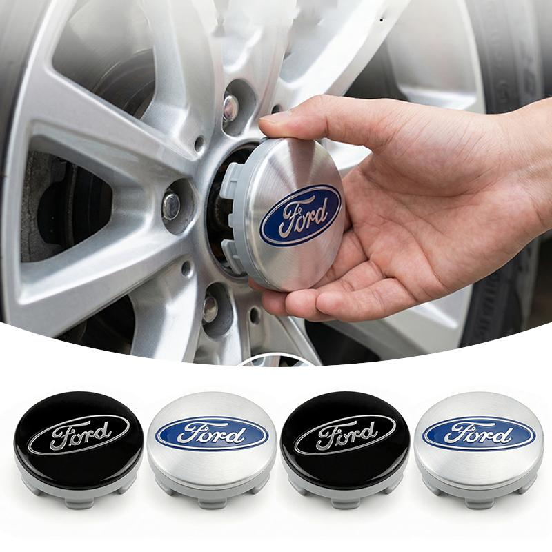 4Pcs 54mm Wheel Center Hub Caps Replacement Wheel Hub Emblem for Ford Mustang Spoiler Shelby GT 350 500 Cobra E Focus 2 3 MK3