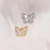 Gold & Silver Butterfly Diamond Pendant Necklace - Elegant, Versatile, and Luxurious Collarbones Chain Accessory