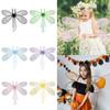 Halloween Costume Fairy Wings Sparkling Women Girls Princess Angel Wing Dragonfly Elf Wings for Cosplay, Party, Dress Up