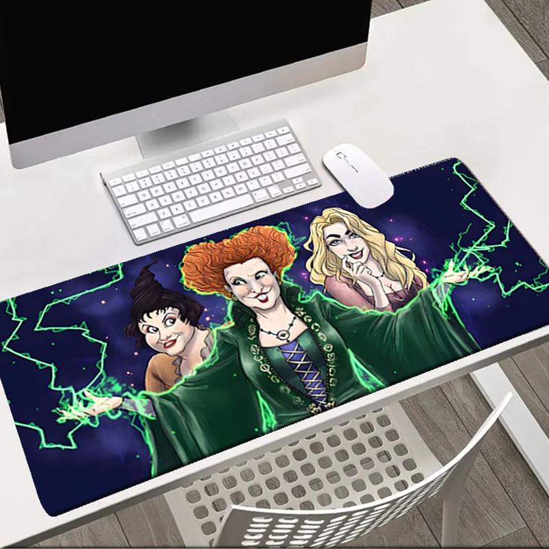 Witch Sisters In The Moonlight   Mouse pad Office Desk Mat, Gaming Mouse Pad Mousepad, keyboard pad,Heavy-Duty Non-Slip Rubber Backing, Gift