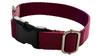 Dog Collar 2.5 cm with buckle Adjustable Burgundy Fasten Dog Collar 2.5 cm with buckle Adjustable Burgundy Fasten M: 30-45cm