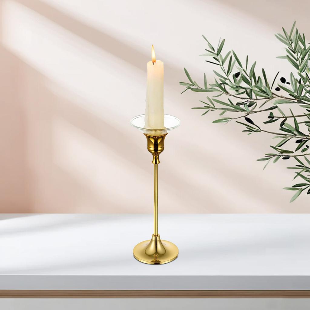 12 Pezzi Portacandele in Vetro Scanalato per Candele Trasparente Raccogli Gocce Protettore Candeliere Decorativo Riutilizzabile per Interni