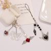 Trendy Phone Lanyard Angel Heart Keychain Pendant Durable Phone Strap Portable Phone Jewelry Suitable for Keys Phones