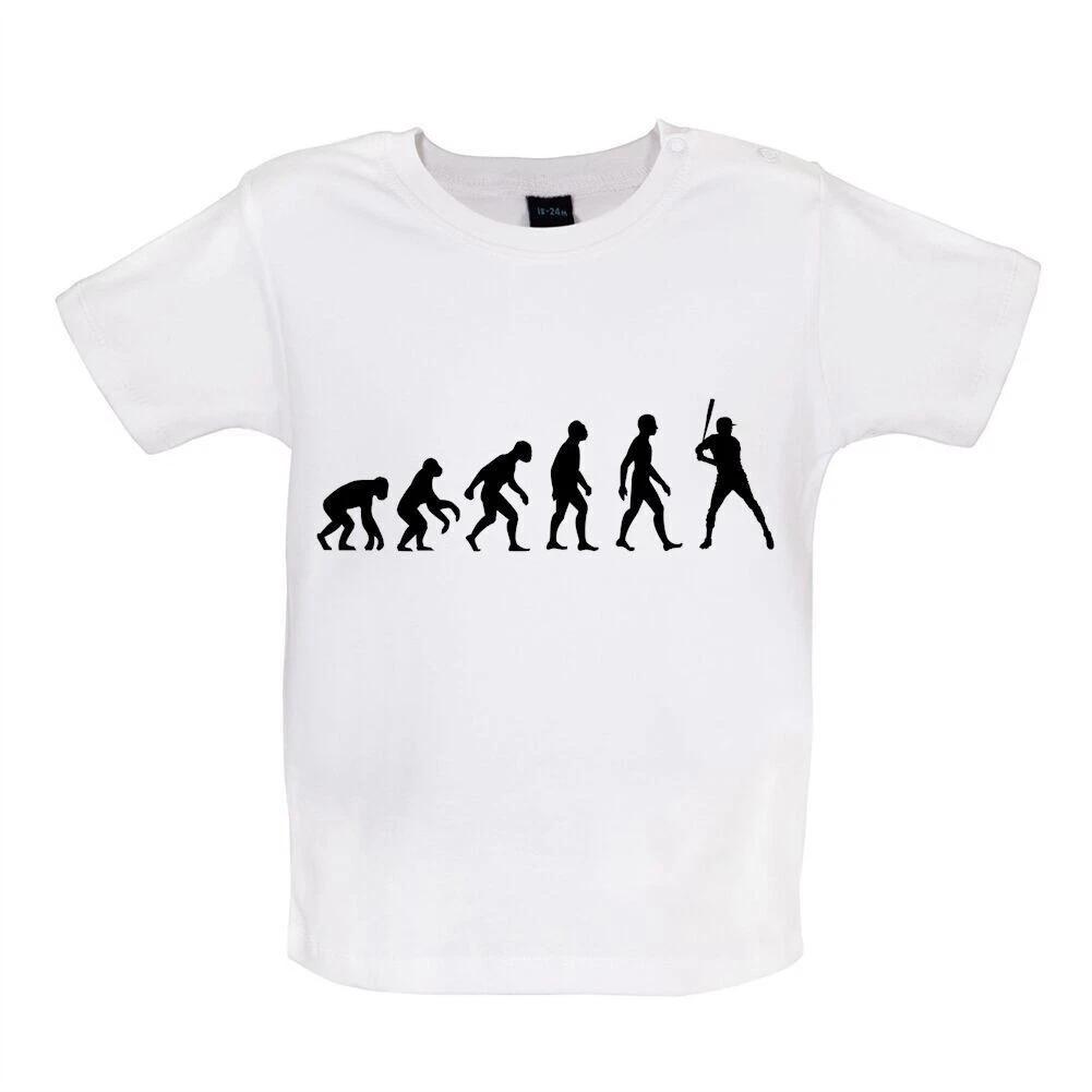 Evolution Of  Baseball - Kids Baby Kids Boys Girls Unisex T-Shirt / Bodysuit - Player Bat Love 110
