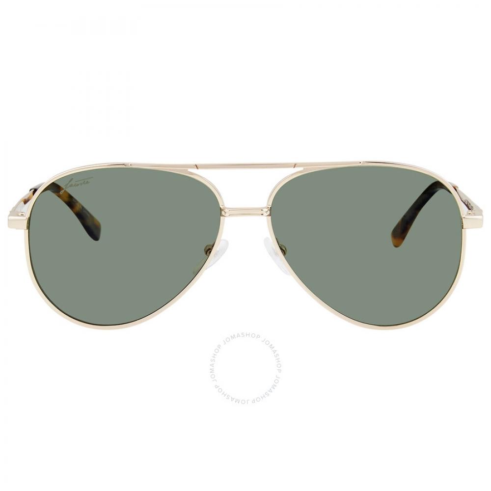 

Lacoste Polarized Green Pilot Unisex Sunglasses L233SP 714 60