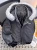 Zuoshandiao Unisex Hooded Wool Jacket with Fur Collar - Warm, Thick Cotton Outerwear for Autumn/Winter