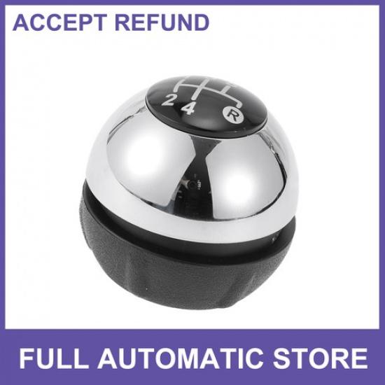 

5 Speed Manual Gear Shifter Knob for Fiat 500C 07-15 Plastic Silver Tone