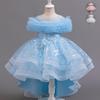 Vestito da Principessa Bambina Zi Xia per Età 2-3: Gonna in Rete, Abito da Sposa e da Sera