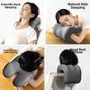 Washable Cover Office Chair Headrest Double Support Breathable Neck Support Pillow Comfortable Non-slip Foam Pillow for Napping