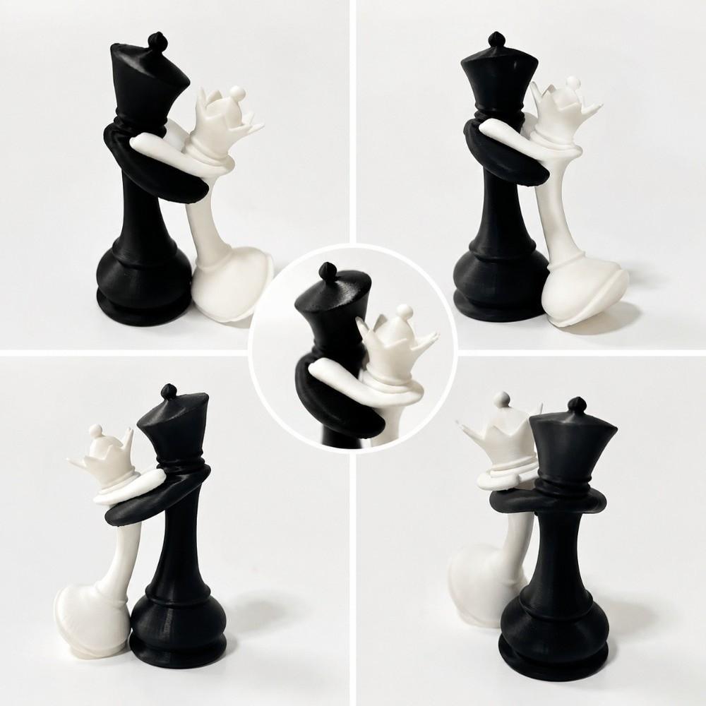 Sculpture King And Queen Statue Home Decoration Desktop Ornaments Chess Statue Table