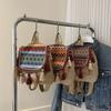 Tassel Tassel Shoulder Bag Canvas Embroidery School Bag Fashion Ethnic Style Backpack  Ladies/Girls