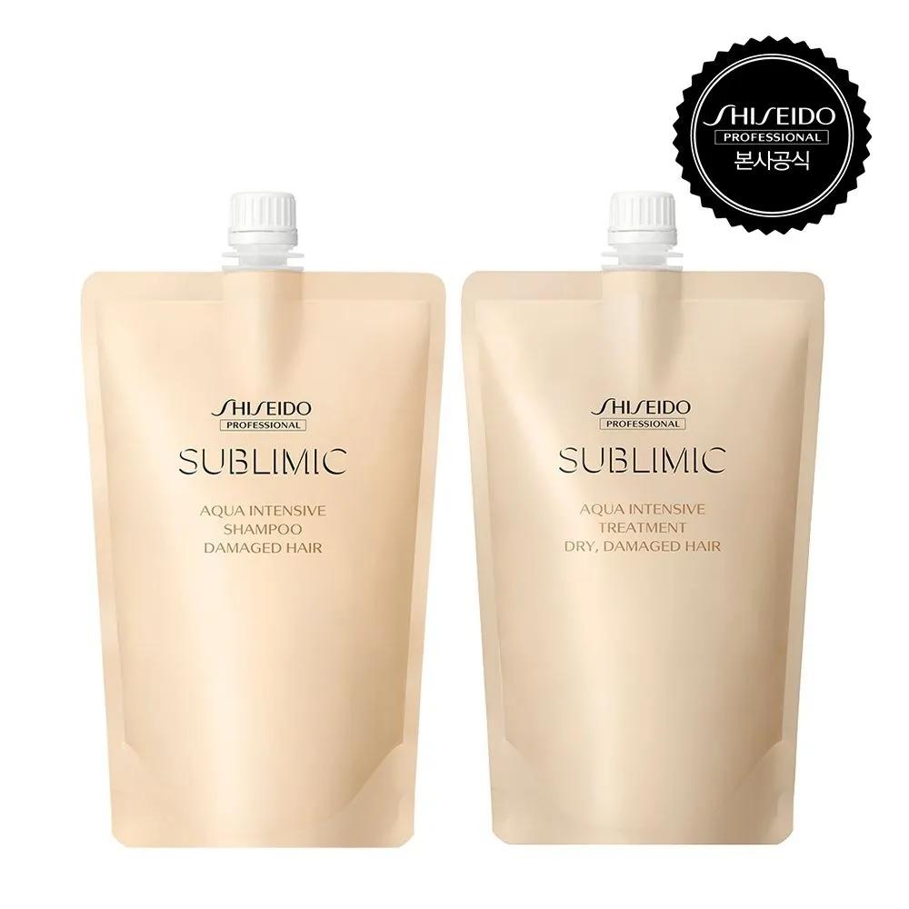 Sublimic Aqua Intensive Shampoo 450ml (Refill) + Treatment 450ml (Refill) For Dry Hair