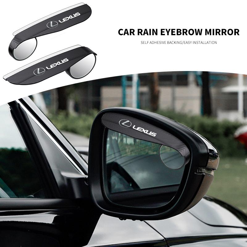 2pcs Car Rain Shield Blind Spot Mirrors For Lexus F-SPORT ES RX NX LS UX LM LX GX LC RZ IS CT GS RC HS SC TX L Accessories