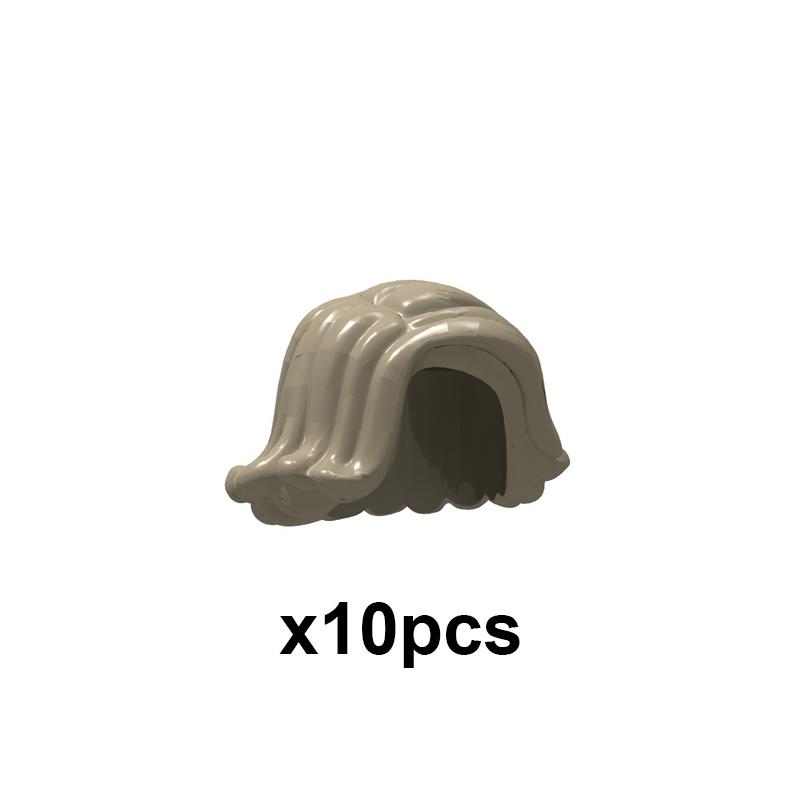 MOC City Small Particles Building Blocks Boys Girls Figures Accessories Curly Hair Beard Set Mini Bricks Toys Gifts For Kids G01