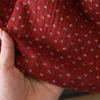 2026 New Spring and Autumn Women's Sleeping Skirt 100%Cotton Crepe Red Large Size Long Sleeve Home Sleeping Skirt Princess Skirt