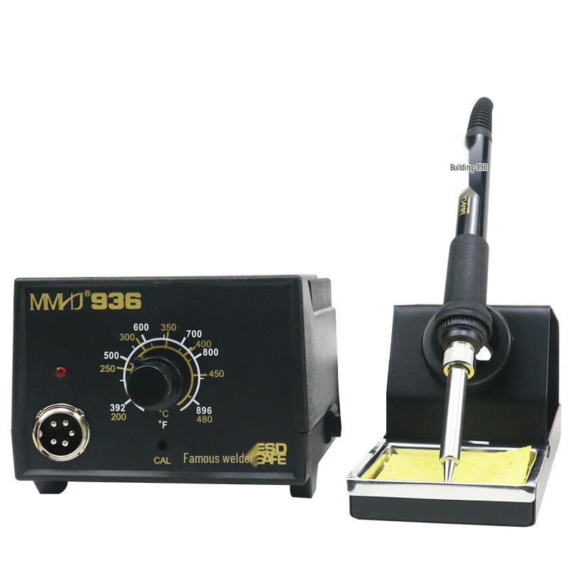 EU Standard 936 Temperature-Controlled Soldering Station Iron Set for Household & Mobile Phone Repair - Anti-static, Constant Temperature, 110W Tools