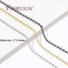 Metal Flat O Shape Chain 18K Gold Plated 1.5MM Thin Chains,Necklace Chain,Handmade DIY Jewelry Making,Wholesale Bulk Metal Chain