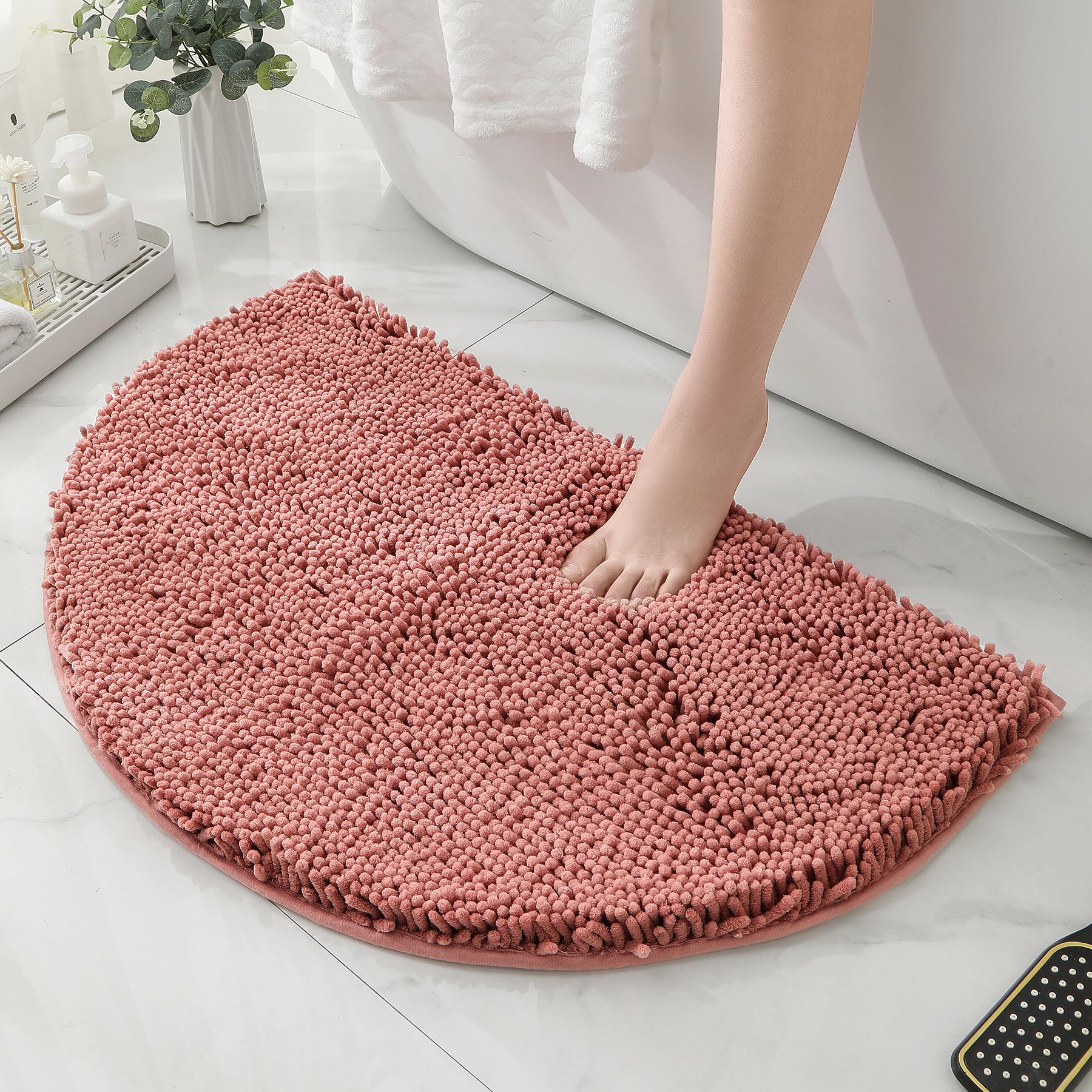 

1 впитывающий коврик для ванной Chenier, темно-серый противоскользящий коврик, ковровое покрытие, можно стирать в стиральной машине, толстый и мягкий коврик для двери 400MMx600MM