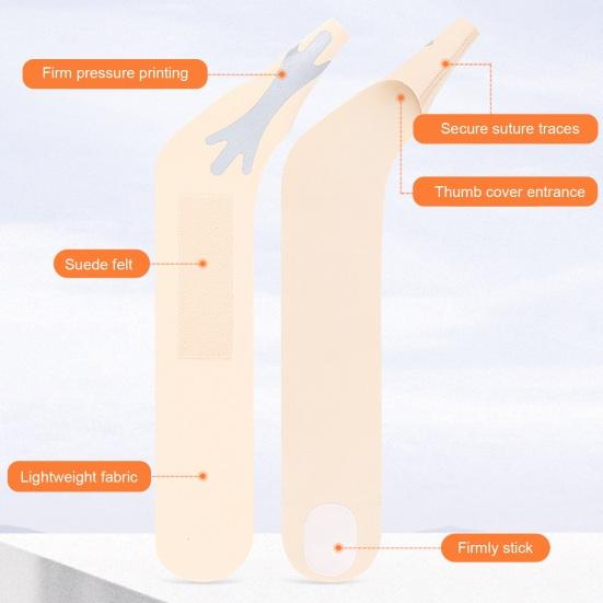 Thumb Wrist Brace Compression Sleeve with Fastener Tape Ultra-thin Breathable Elastic Joint Stabilizing