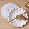 Silicone Aromatherapy Candle Mold Wave Bowl-Shaped Plaster Mold Candlestick Mold  Wedding Decor