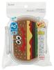 Skater Bento 360ml with a Fluffy Made in Single Dishwasher and Microwave Burger Concus for Boys and Children's Box, Capacity, Lid, Japan, Tier, Safe,