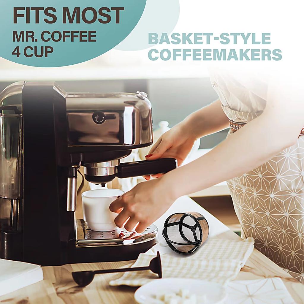 Coffee Filter Basket Stainless Steel Mesh Nylon Coffee Filter Machine Reusable Tea Coffee Filter Screen Coffee Accessories