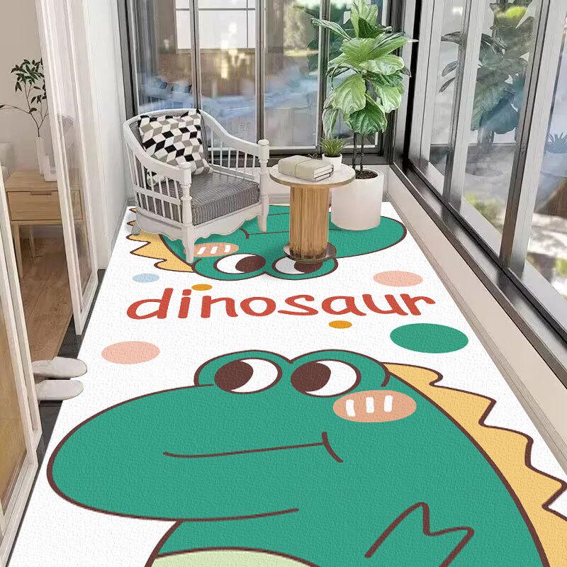 Waterproof, Non-Slip PVC Balcony Floor Mat: Scrubbable, Sun-Proof, Cut-to-Fit, Easy-Clean Kitchen or Bay Window Carpet.