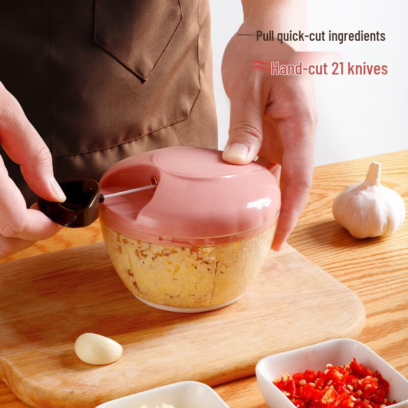 Manual Pull-String Garlic Chopper