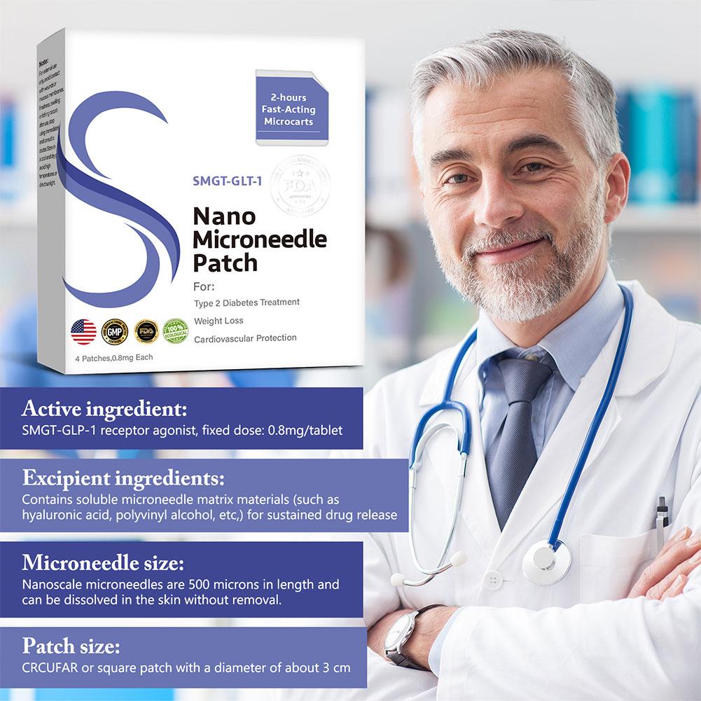 1/2/3Boxes Nano Micro Needle Plasters SMGT-GLP-1 Microneedle Plasters Firming Line Improvement Skin Care Patch For Fats Burning