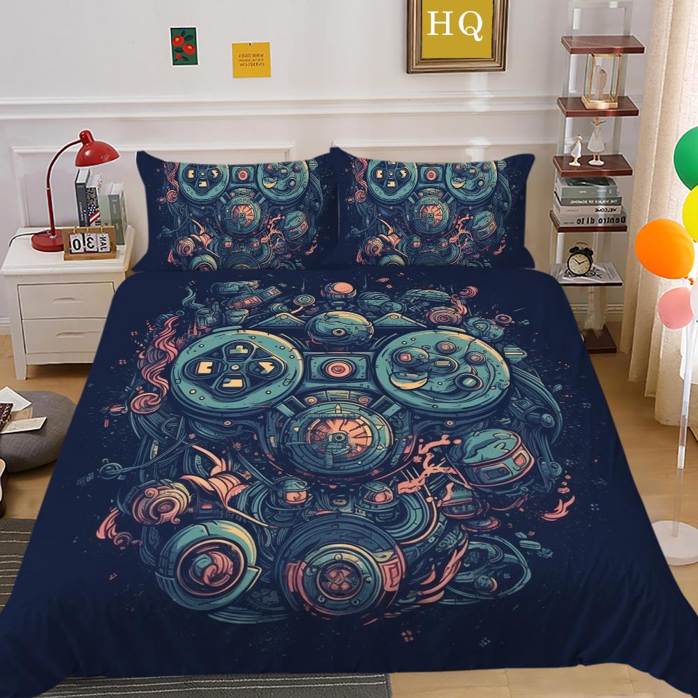 Housse de couette 3D à la mode, couvre-lit de maison, taille Queen, costumes, housse de couette douce, ensembles de literie de luxe