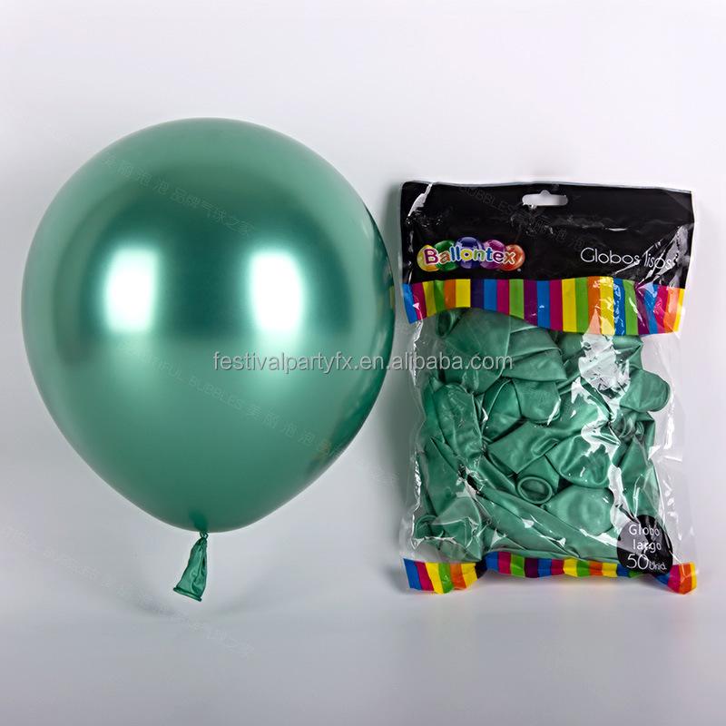5/10/12inch Metal Pearl Latex Balloons Thick Chrome Metallic Globos Birthday Party Advertisement Balloon Wedding Decoration
