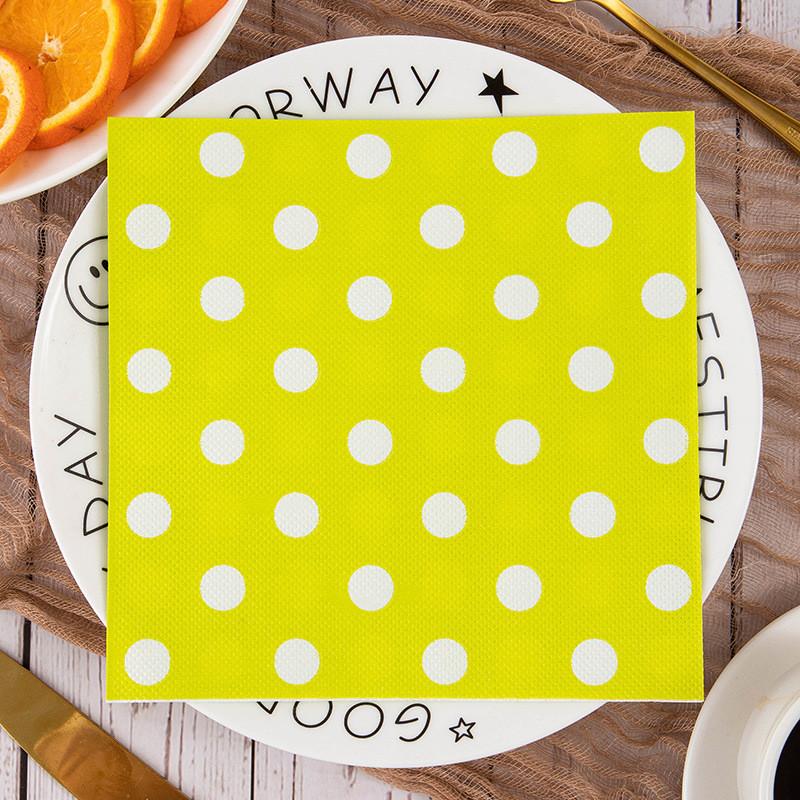 20Pcs/bag Polka Dot Printed Disposable Table Dinner Tissue Napkins Paper Restaurant Holiday Party Decoration