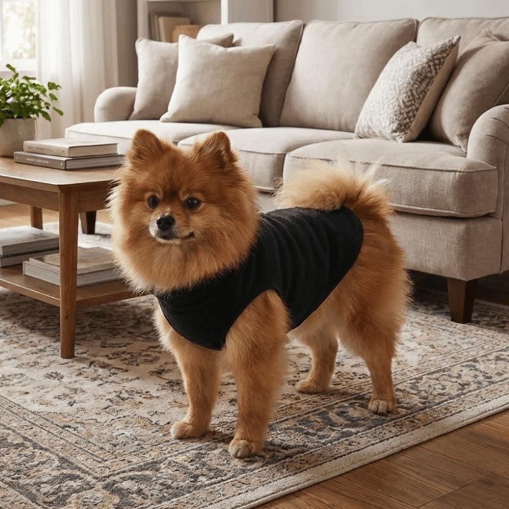 Dog Cotton Coat Thicken Winter Dog Coat Soft Comfortable Dog Warm Vest with Zipper Puppy Towing Suit Outdoor Activities