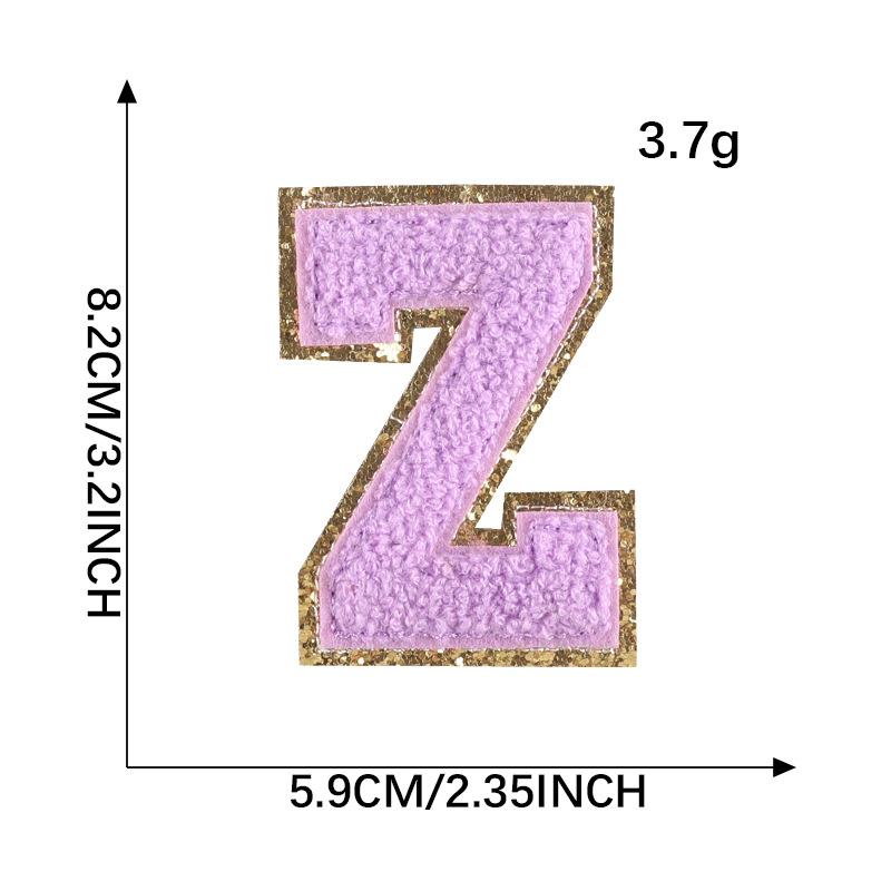

Вышивка Этикетка Полотенце Вышивка Цветная Английская Буква Нашивка Аксессуары для Одежды Золотая Кромка Наклейка Вышивка Шениль Вышивка Тканевая Наклейка Z