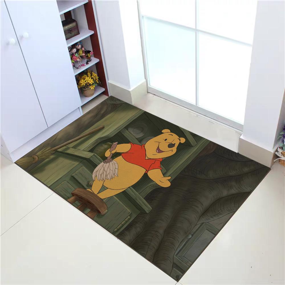

Winnie the Pooh Kitchen Mat Non Slip Carpet Bath Mats Entrance Doormat Home Rugs Living Room Lounge Rug Floor Carpets Door Foot 40x60cm
