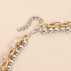 Unique Interlocked Heart Necklace Gold Silver Blended Pendant Layering Chain Jewelry Accessory For Everyday Wear